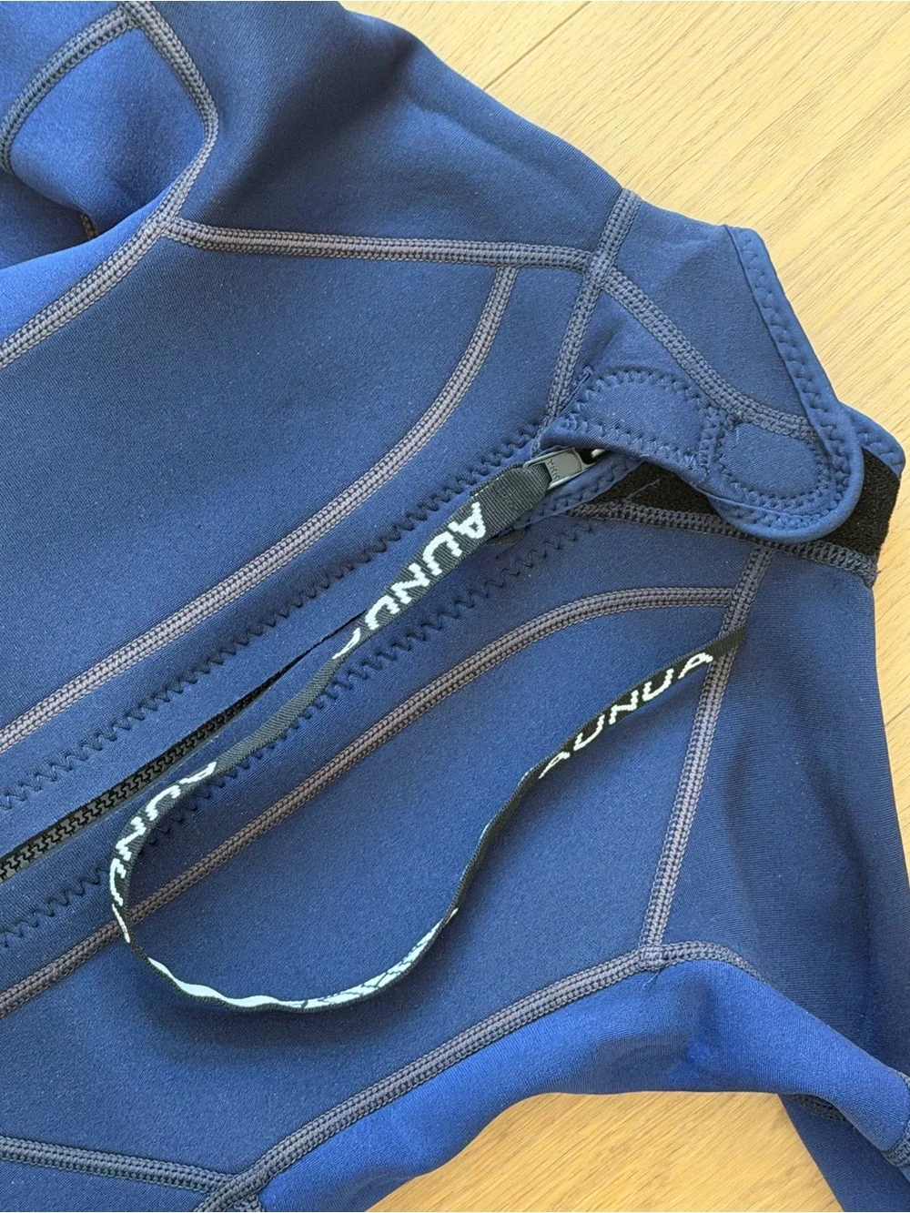 AUNUA Kids Navy Full Body Wetsuit. Size 8.